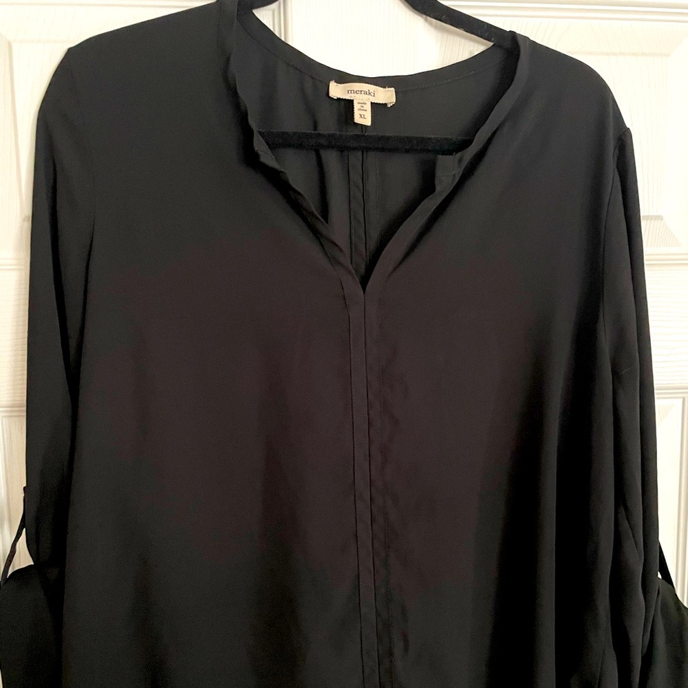 Sheer 3/4 sleeve top.